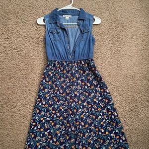 knit works youth large/12 floral romper